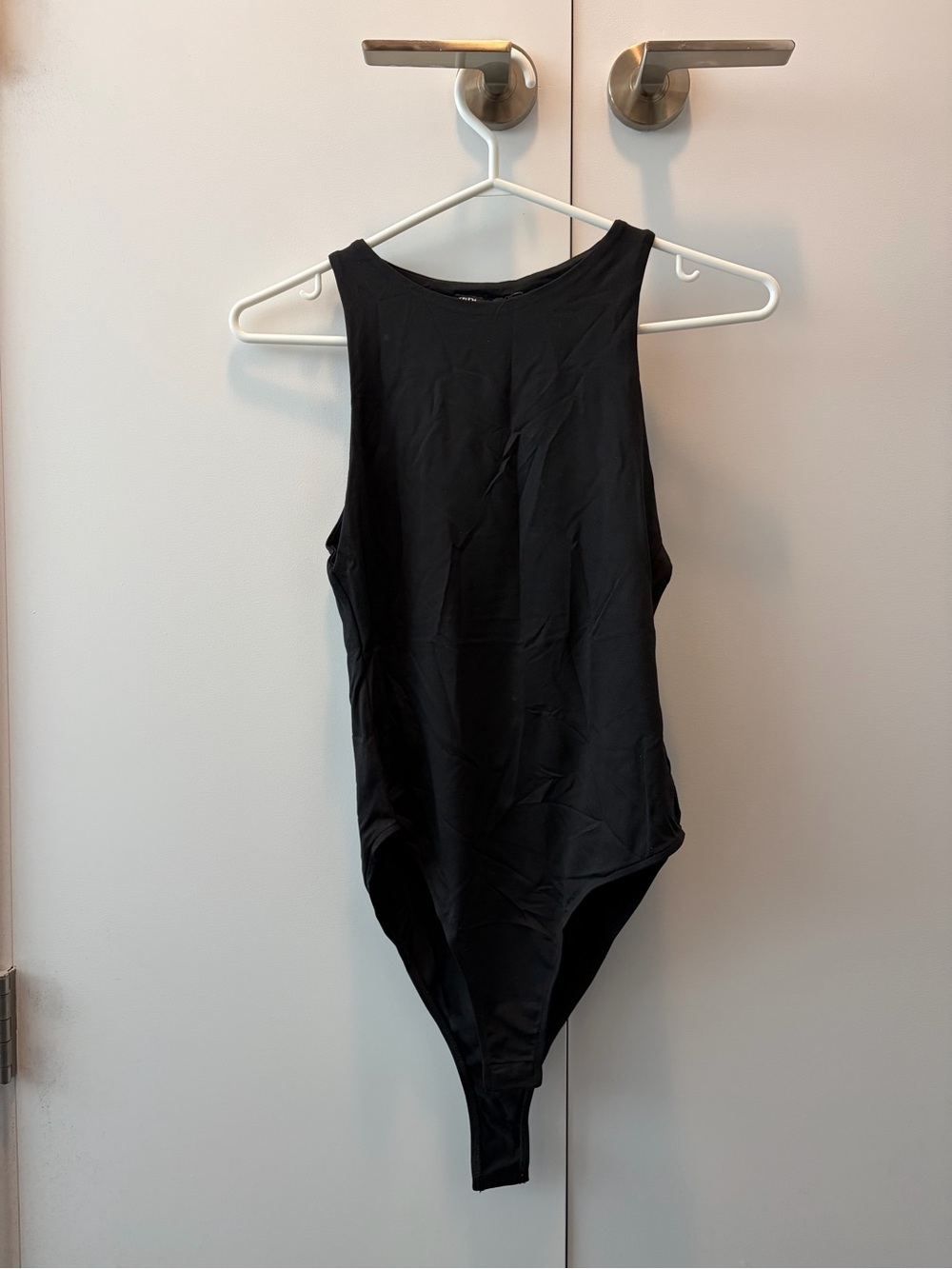 Zara Black High-Neck Bodysuit